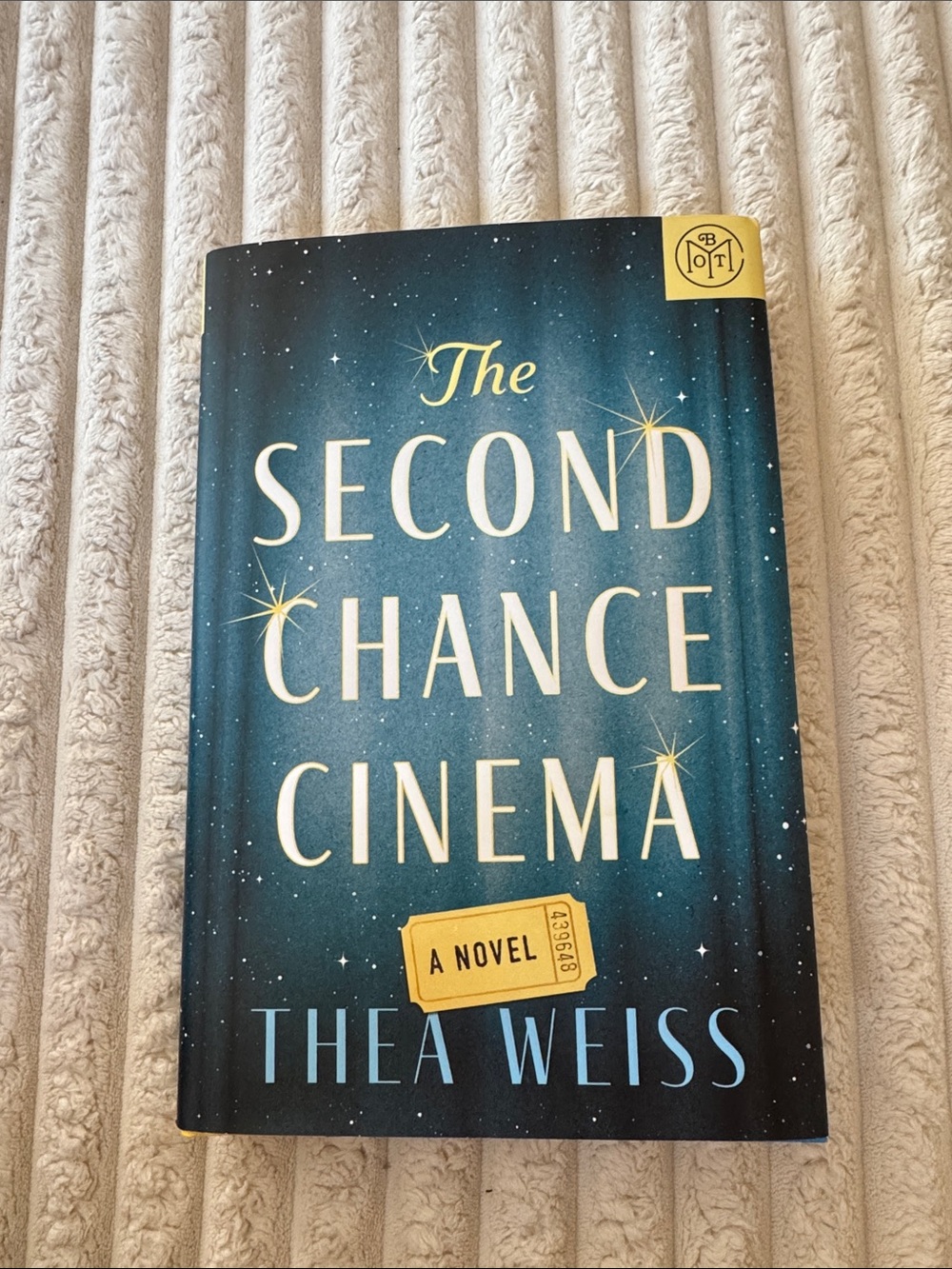 The Second Chance Cinema by Thea Weiss - Blue Hardcover Novel